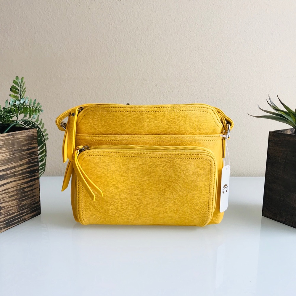 NEW! CC BRIGHTS YELLOW MEDIUM SHOULDER BAG